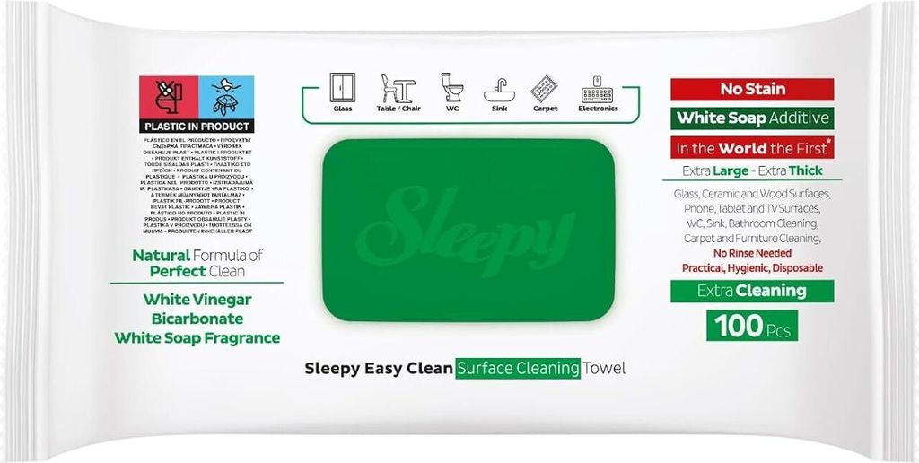 Ospalé vlhčené ubrousky Easy Clean 100 ubrousků Zelené Obrázek produktu 6