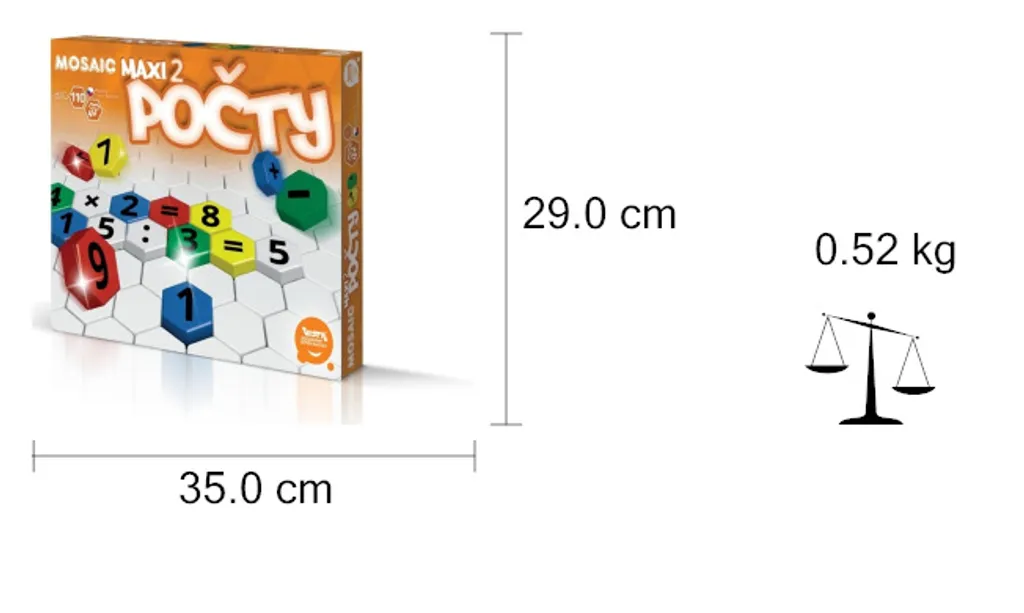 Coffret de mosaïque 110 pièces pour apprendre à compter format 35x29cm - 10