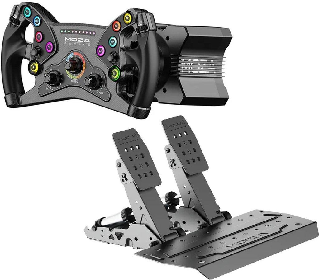 MOZA R9 V3 + KS + SR-P2 – Direct Drive Sim Racing Set 9 Nm PC