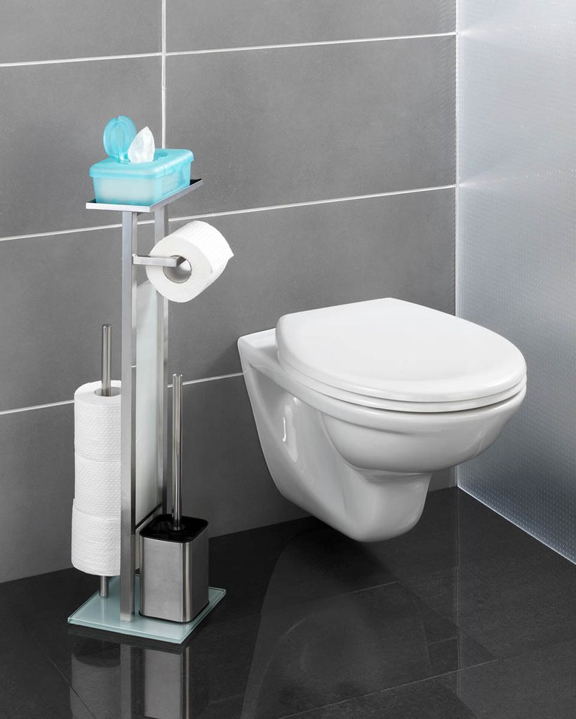 Stojak na papier toaletowy z pojemnikiem i szczotką do WC, Zdjęcie produktu 11