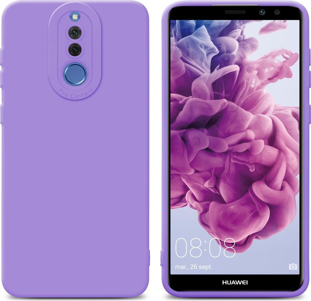 Cadorabo Hülle für Huawei MATE 10 LITE Schutz Hülle in Lila TPU Silikon Etui Case Handyhülle