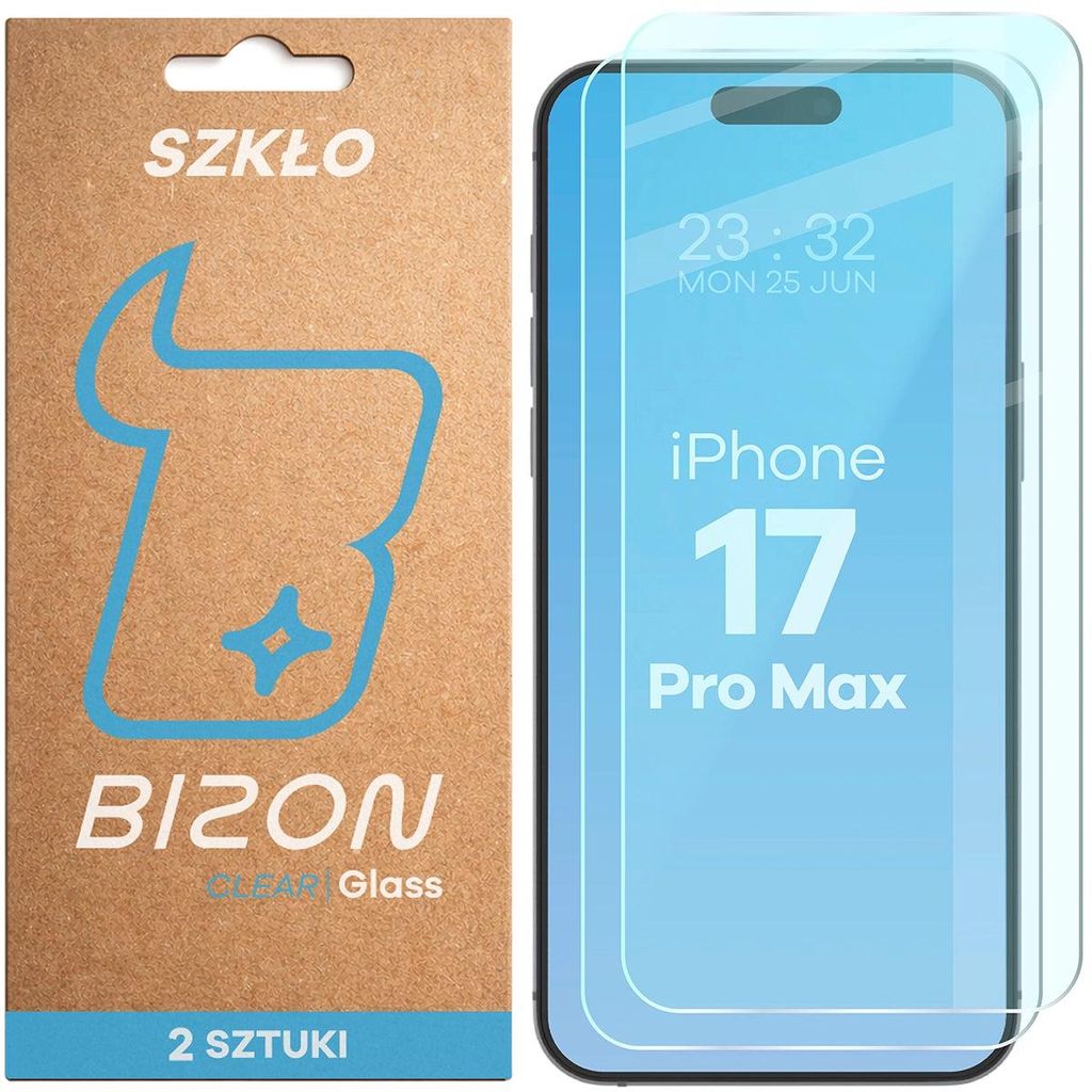 Gehärtetes Glas für iPhone 17 Pro Max, Bizon Glass Clear Produktbild 