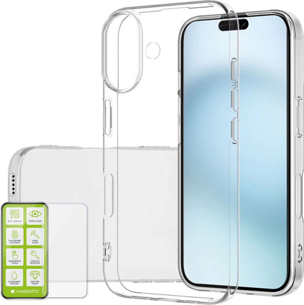 Für Apple iPhone 16 Silikon Hülle H9 Glas Handy Tasche Etuis Cover Case Kappe