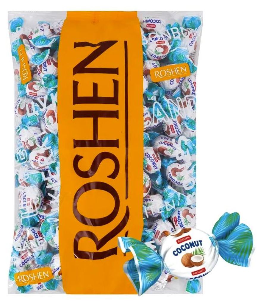 Roshen Coconut Kokosbonbons 1 kg  Shipsy Block Produktbild 