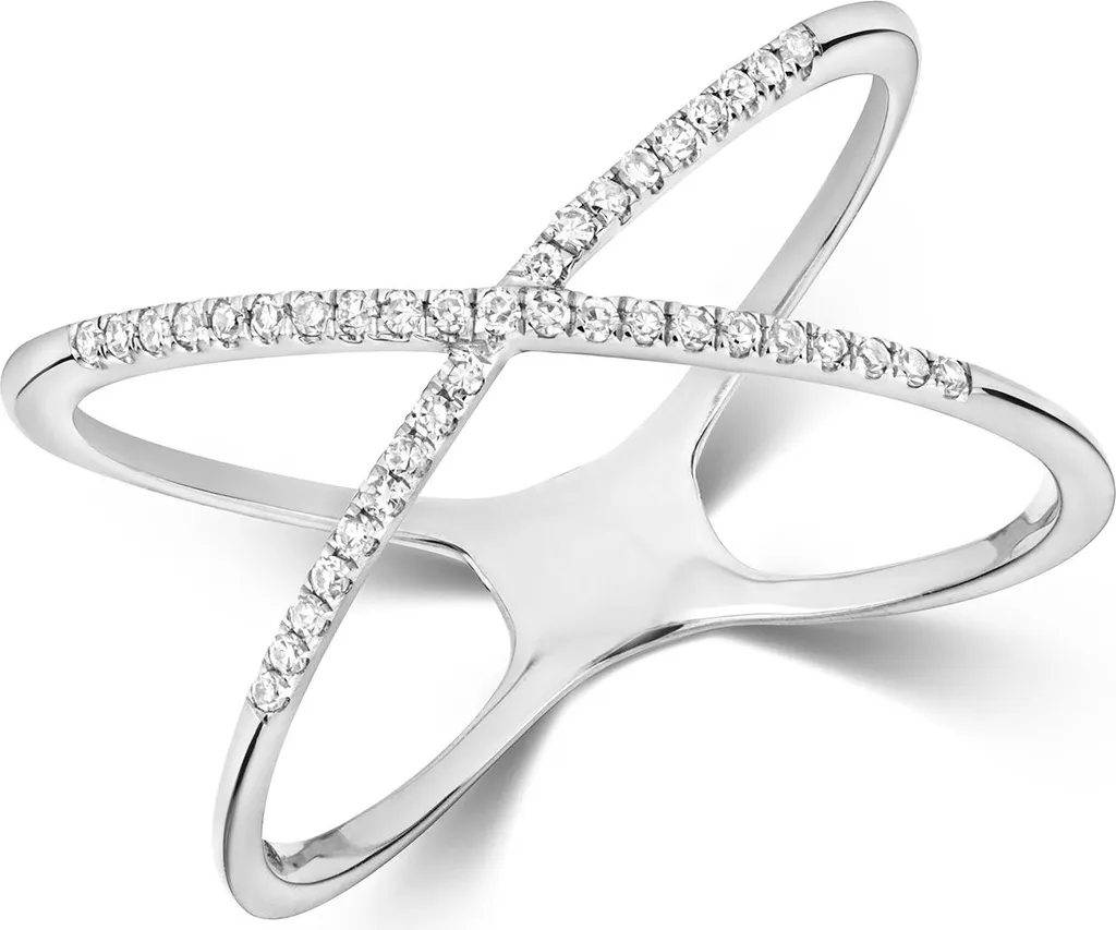 Bague Femme Or Blanc 375/1000 et Diamant 0.11ct TRS279749KWRSL Taille 51