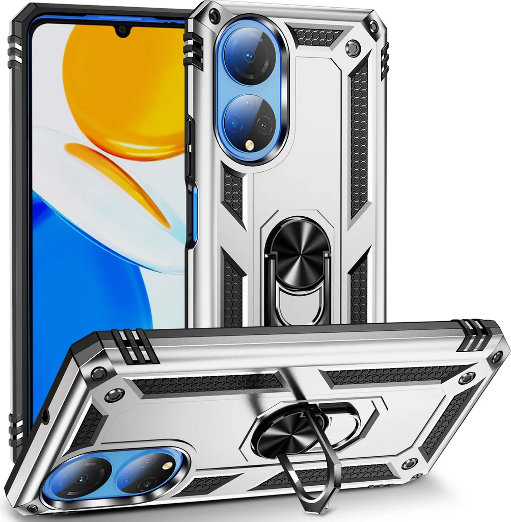 Cover Honor X7 Trasparente Ultrasottile - Doppio Strato PC+TPU Con Bumper Antiurto - Bianca