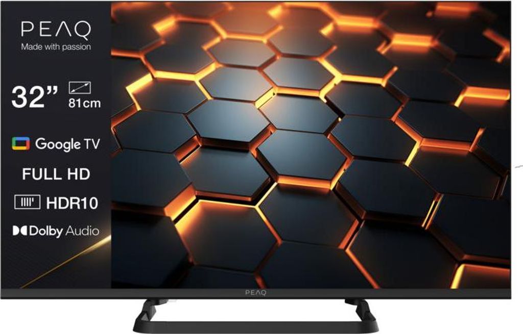 Peaq Smart TV 32 Zoll LED TV mit Full HD Auflösung, Google Produktbild 