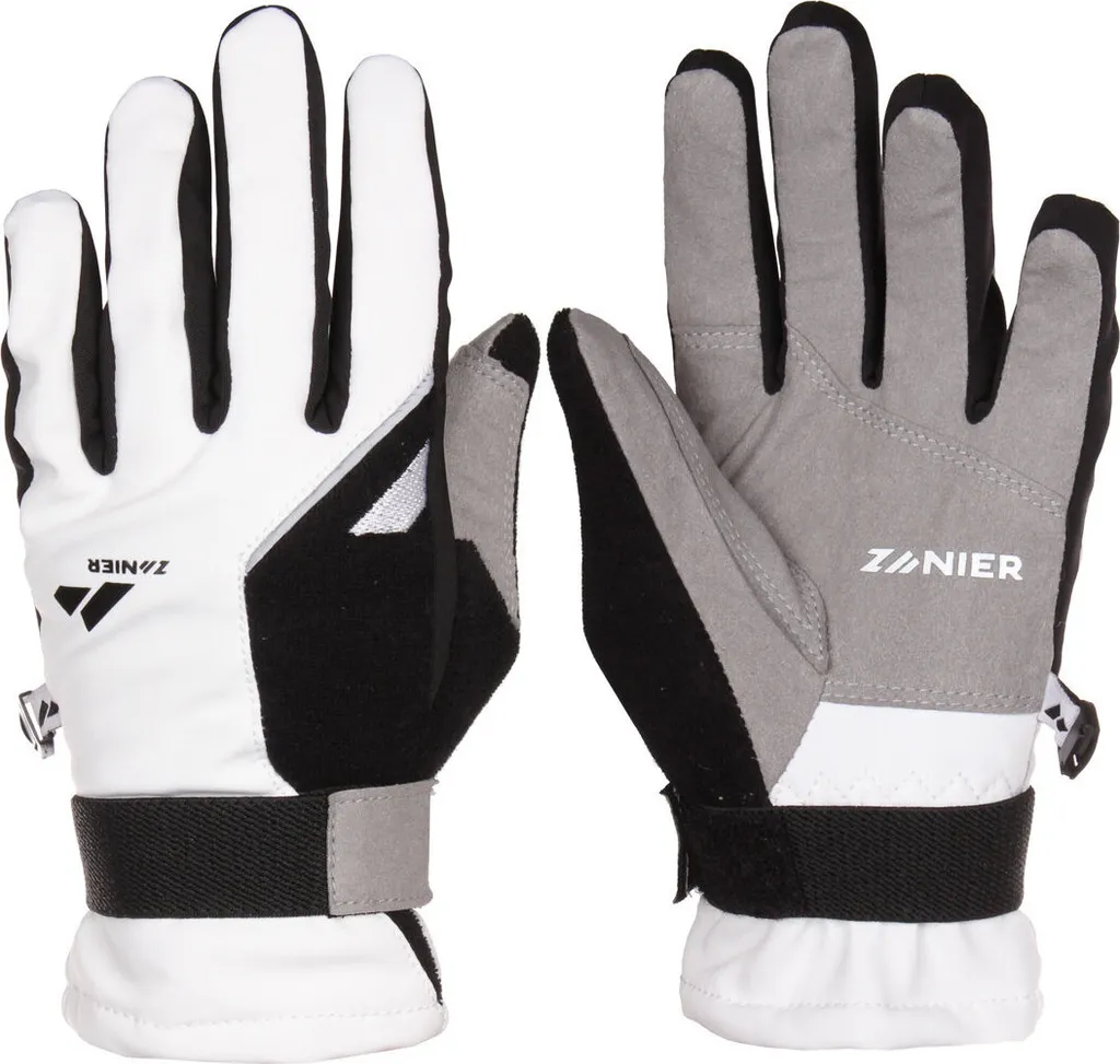 Guanti Sci di Fondo Loipe Softshell Bianco-Nero n. 7,5 - Prezzo Speciale