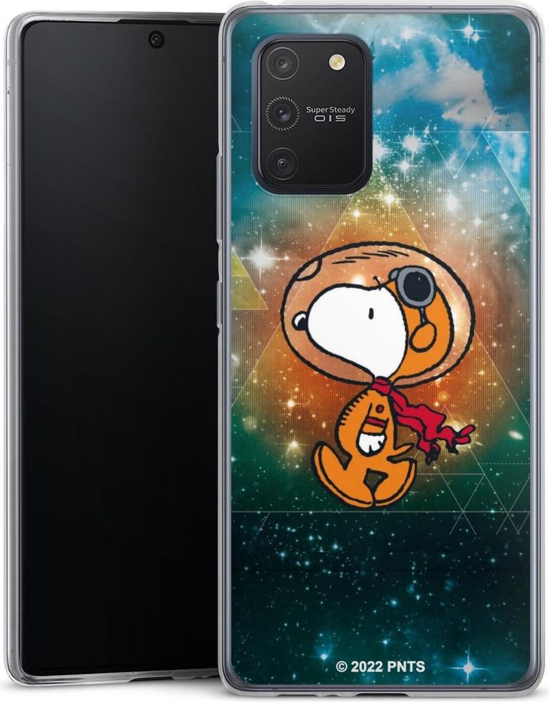 DeinDesign Slim Hülle für Samsung Galaxy S10 Lite Silikon Case Ultra Dünn Handyhülle Astronaut Offizielles Lizenzprodukt Snoopy