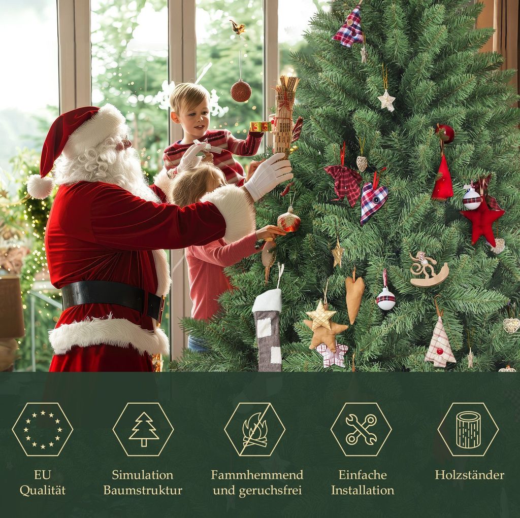 Salcar Knstlicher Weihnachtsbaum 210 cm Tannenbaum mit