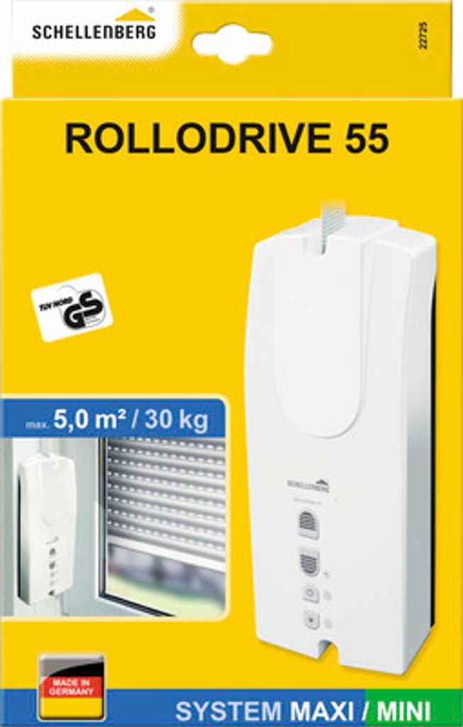 Gurtwickler Rollodrive 55 Schellenberg 22725 Zugkraft 30 kg