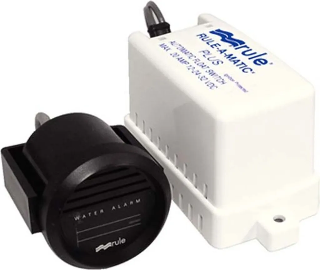 Système d'alarme de cale pour bateau Rule 12V avec sonde de détection