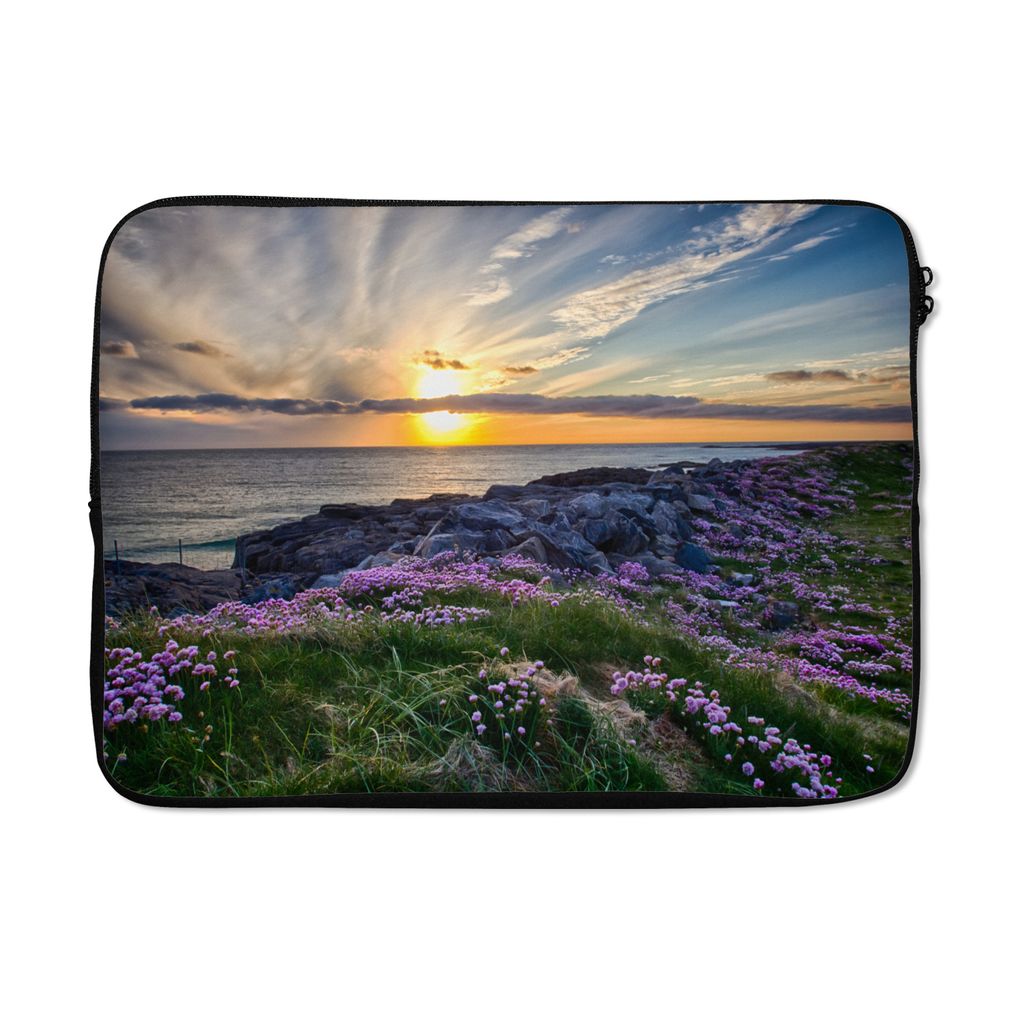 MuchoWow Laptop Hülle 14 ZollSonnenuntergang in Tangasdale Laptoptasche - Laptoptasche - Stoßsicher - Schutzhaube