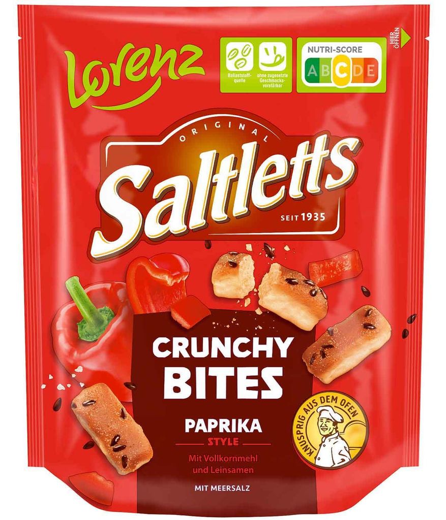 Saltletts 311447 Saltletts Crunchy Bites Paprika  100,0 g, Immagine del prodotto 