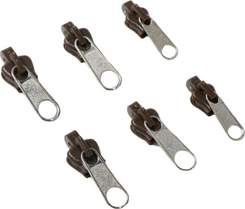 6 Stück Ersatzzipper für Reißverschluss Zipper Set Reparatur Ersatz Ersatzteil, Ausführung:Set 2