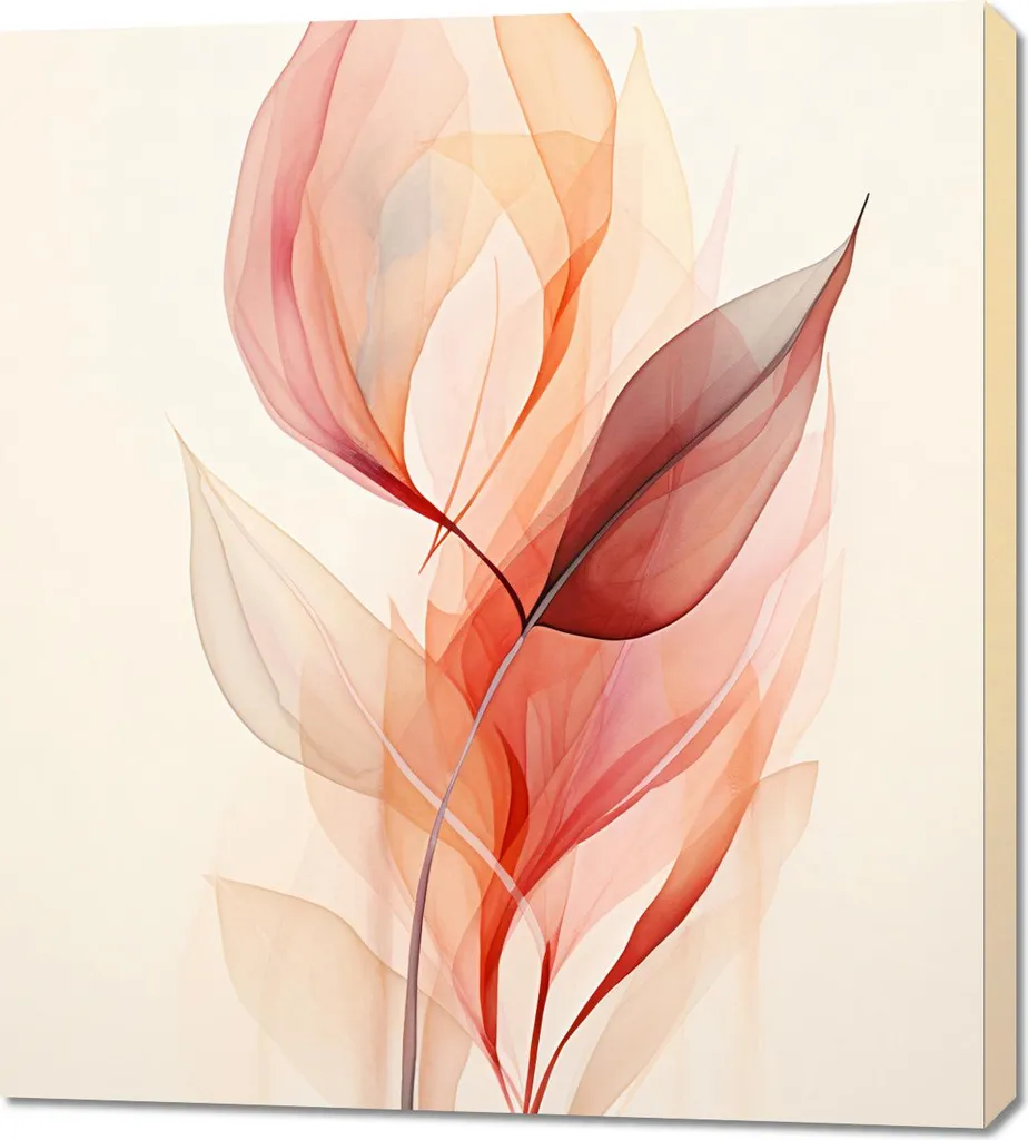 Decorazione Parete 90x100 Delicatezza Eterea | Quadro Design Contemporaneo