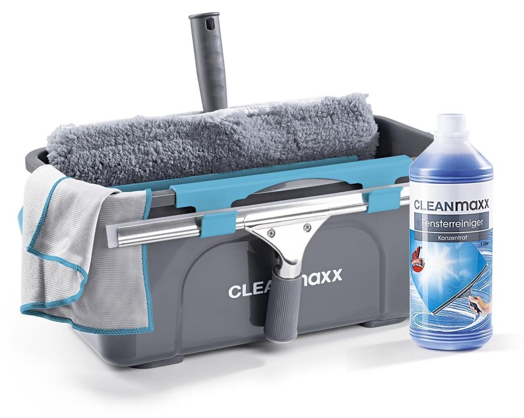 Ensemble de nettoyage pour fenêtres CLEANmaxx | Kit de 7 Image du produit 