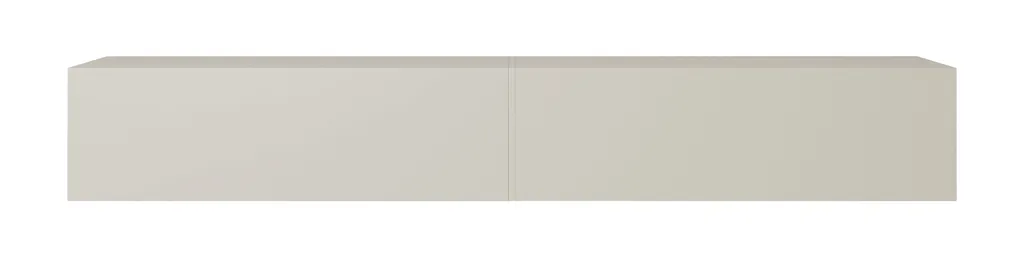 Grand Banc TV 200 cm Gris et Beige Selsey BISIRA pour Salon Contemporain