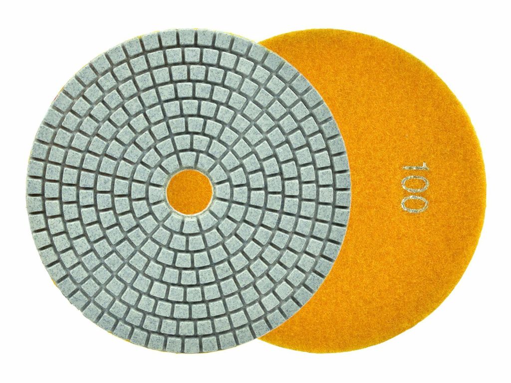 Polierscheibe zum Nassschleifen von Feinsteinzeugfliesen 125mm GR100