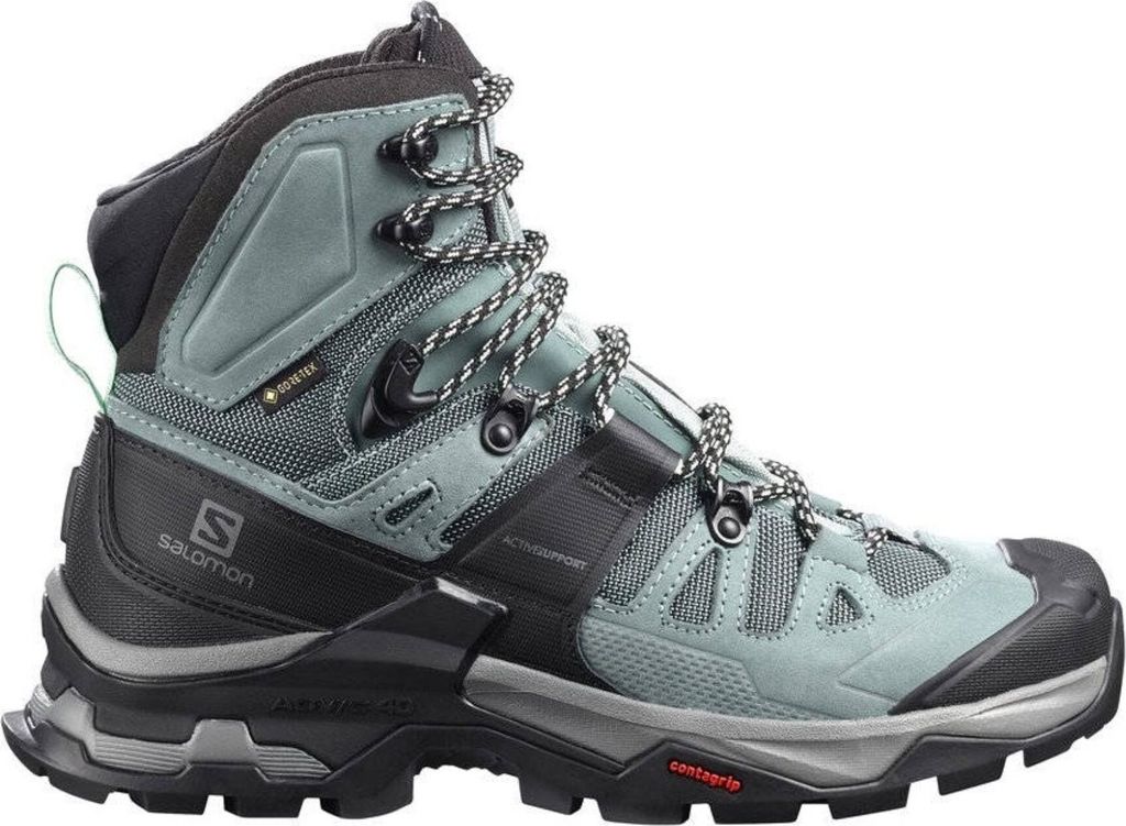 Salomon Quest 4 GTX Sportschuhe Damen Outdoorschuhe Wanderstiefel Grün Freizeit, Schuhgröße:EUR 41.5 | UK 7.5