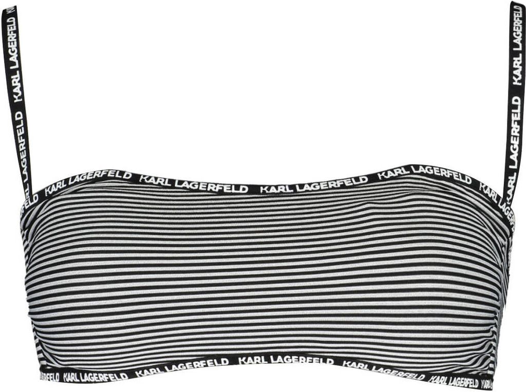 Eleganter Schwarz-Weiß Bandeau-Bikini für Damen - Vielseitig & Stylish
