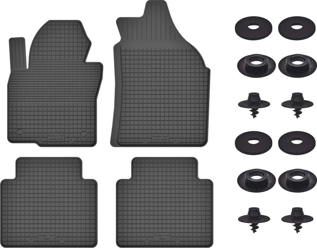 Gummimatten Mit Stoppern Für: Kia Sorento Ii (2009-2015) Schwarz Set