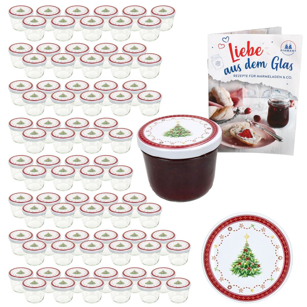 100 pots de 230 ml + couvercles TO 82 Rêve de Noël + livret Image du produit 