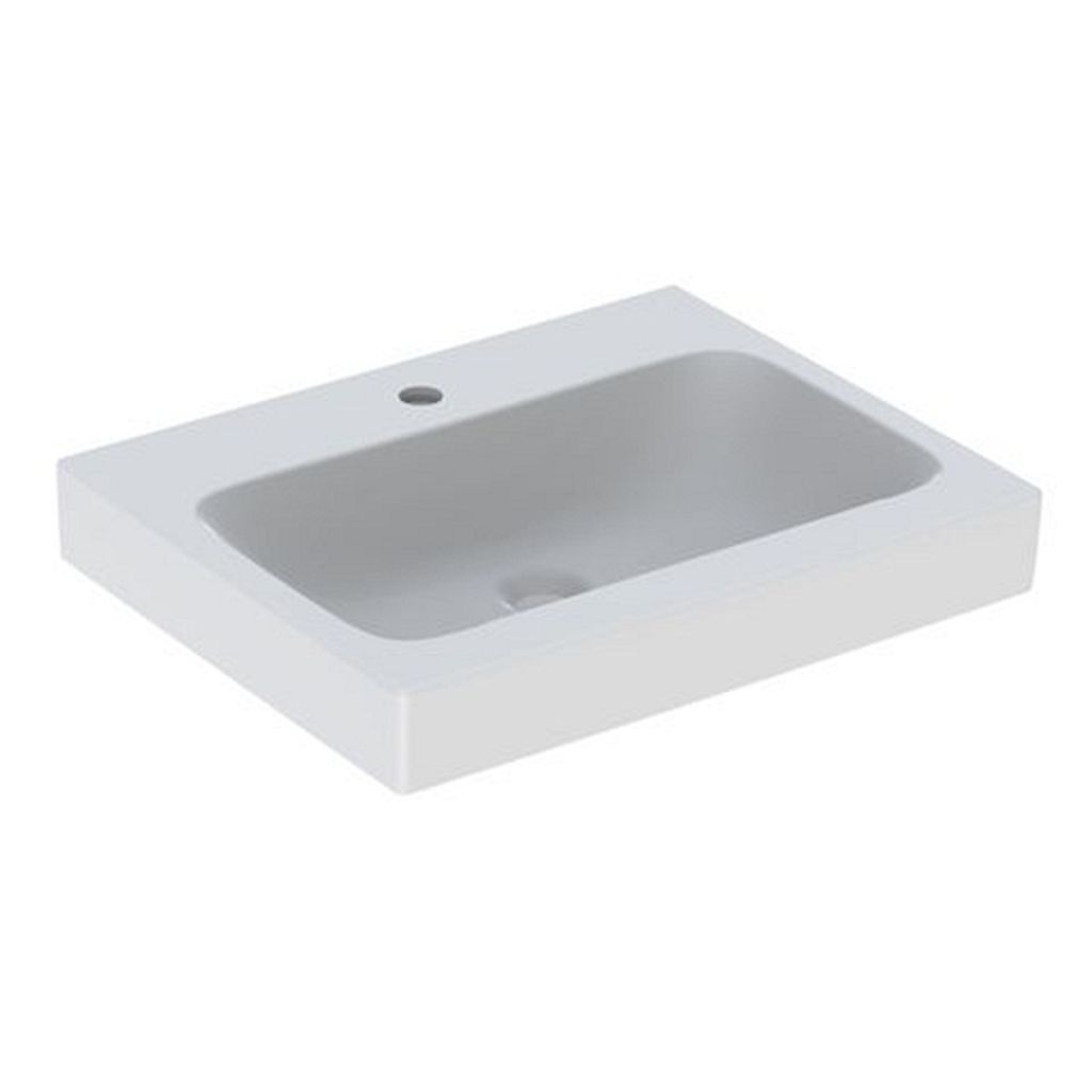 Geberit Waschtisch iCon mit Hahnloch, ohne Überlauf 600 x 485 mm weiß