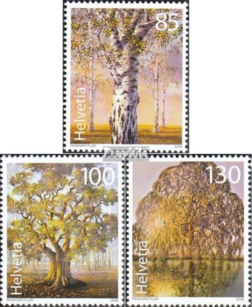 Briefmarken Schweiz 2009 Mi 2103-2105 (kompl.Ausg.) postfrisch Alte Bäume