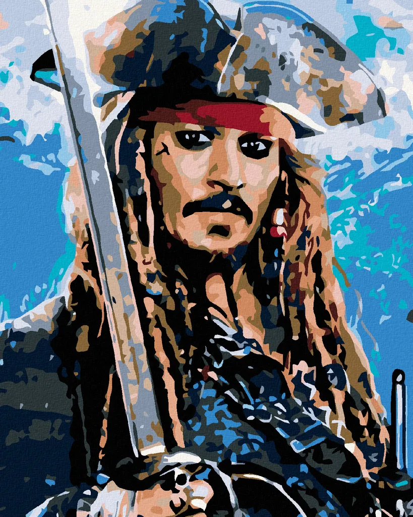 Kit Relax Diamond Painting Zuty Jack Sparrow II - Tela su Telaio