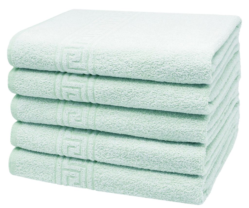 5er Set Duschtücher 70% Baumwolle, 30% Polyester, 70x140 Produktbild 