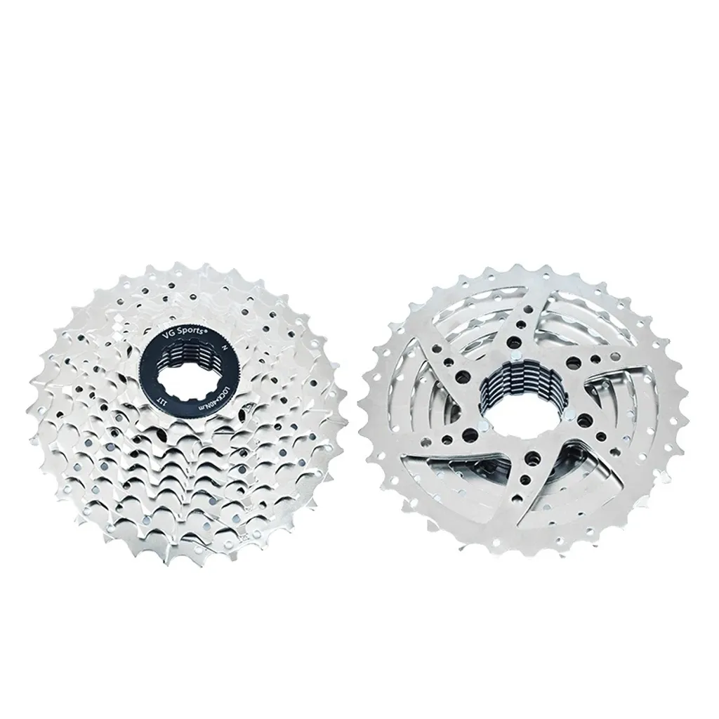 Roue libre vélo anti-saut de chaîne pignon durable gris clair visser