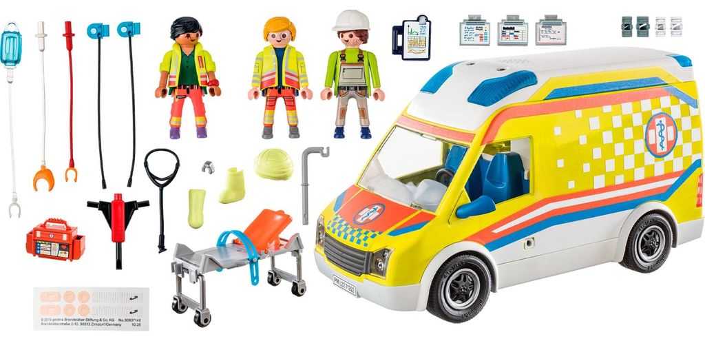 PLAYMOBIL City Life Ambulance avec son et lumière (71202) Image du produit 