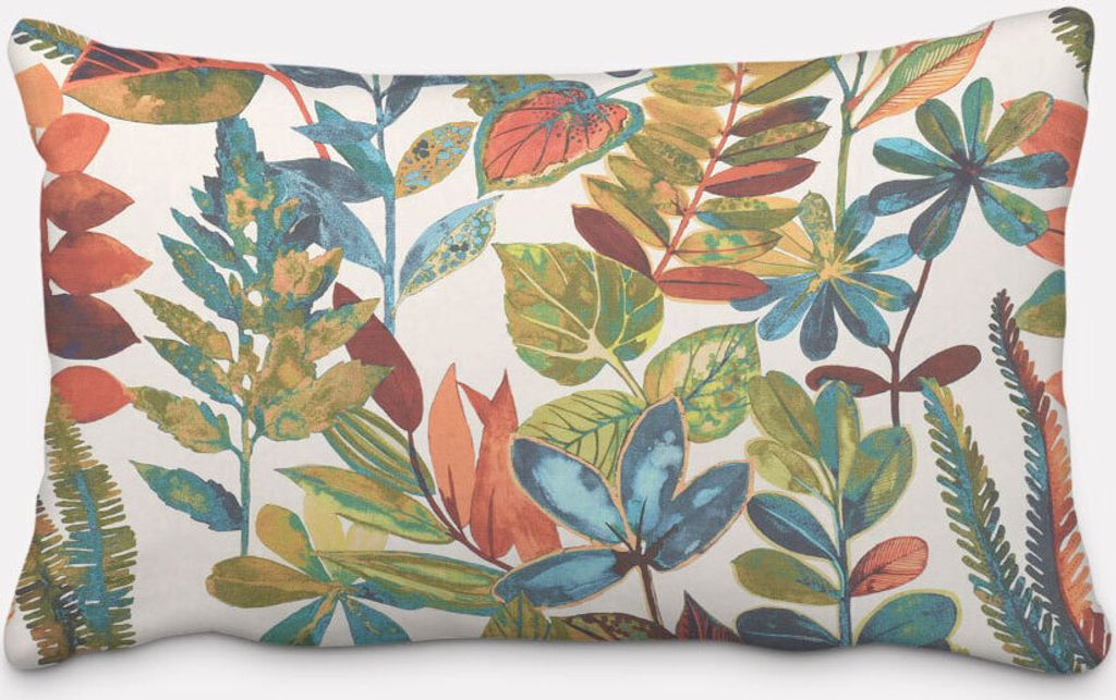 SCHÖNER LEBEN. Kissenhülle Tonga Spice Exotik Blätter Pflanzen bunt Größe 30x50cm (HxB) 30x50cm (HxB) Größe