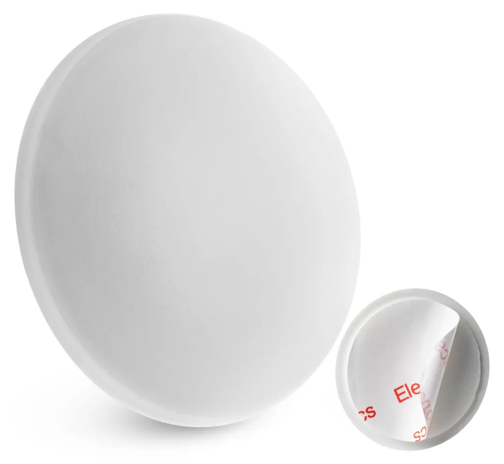 Protection murale autocollante pour poignée de porte - Blanc Ø 40 mm