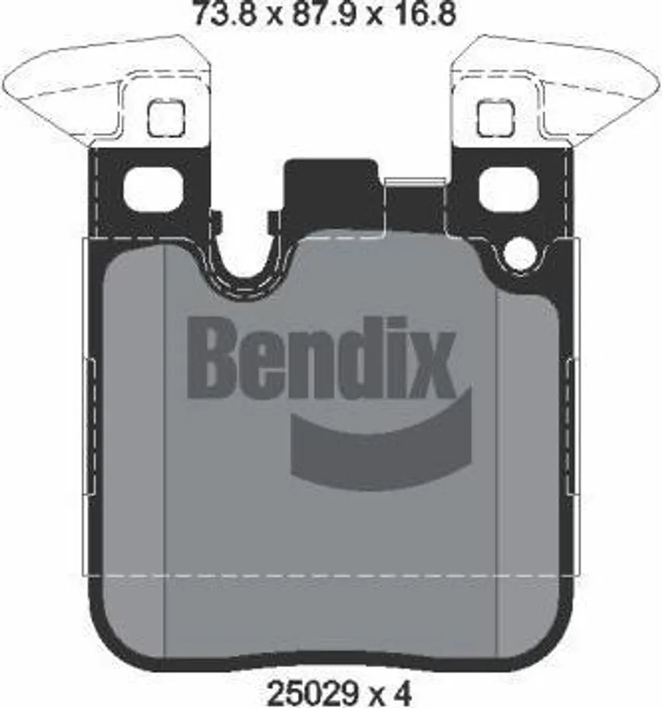 Kit Freinage Arrière BMW Série 4 F32 et F33 Plaquettes Bendix BPD2219
