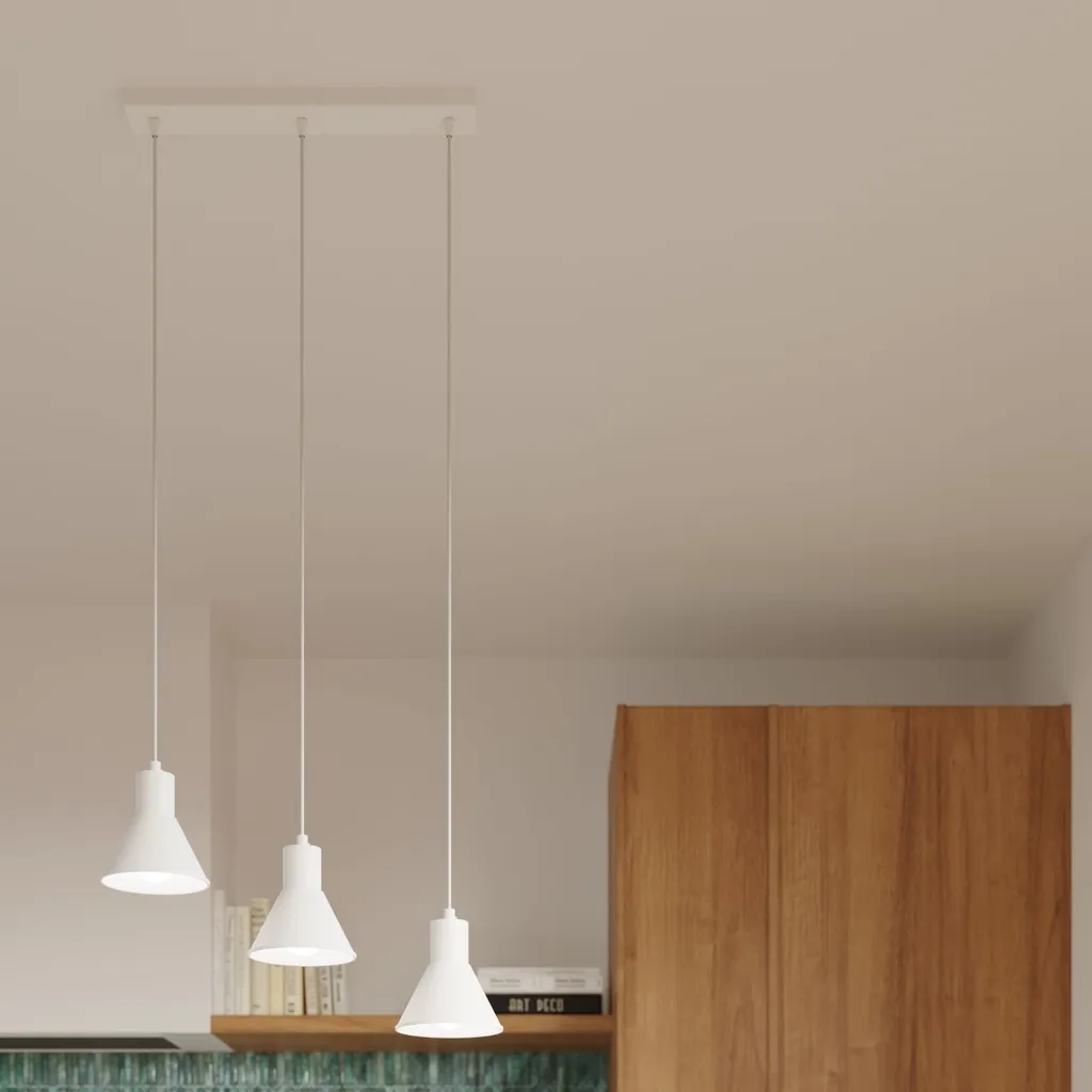 Suspension E27 Blanche Design TAZILO 1 - Éclairage à Hauteur Variable - 7
