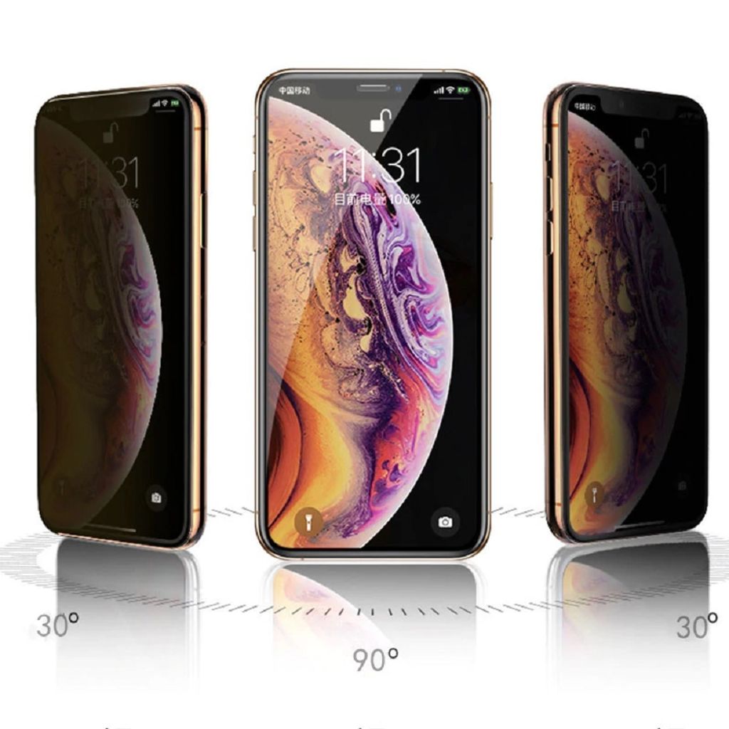 6x Blickschutz 9H Panzerhartglas für iPhone 12 Pro 3D KLAR echtes Tempered Panzerglas Schutzglas Schutzfolie Privacy Anti-Spy Screen Protector Pan...