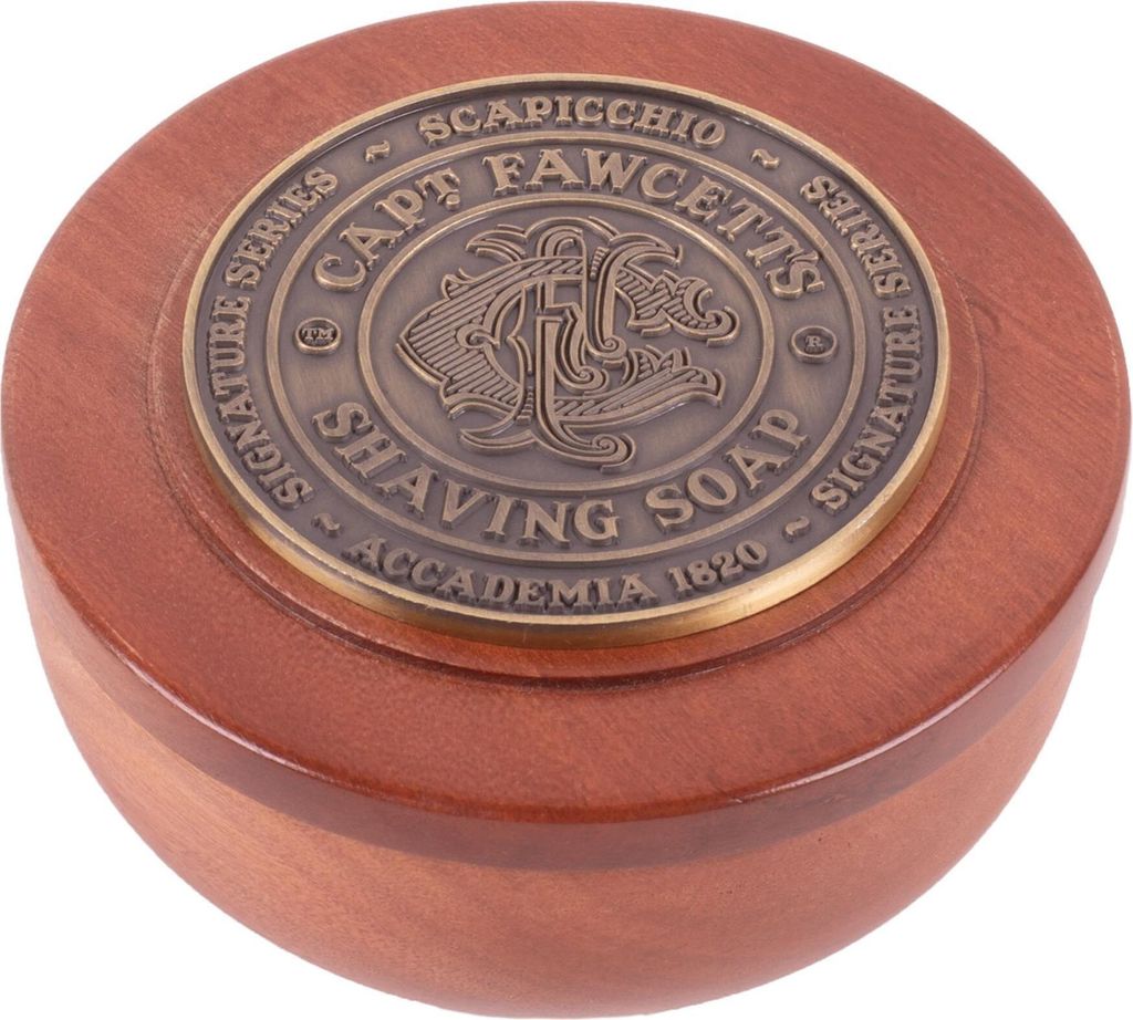 CAPTAIN FAWCETT Scapicchio Rasierseife in Holzschale 110 g