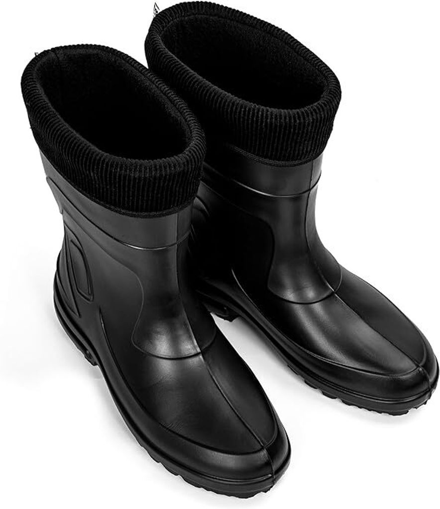 Leichte Gummistiefel Damen - Wasserdichte Regenstiefel Mit Glitzer & Rutschfest