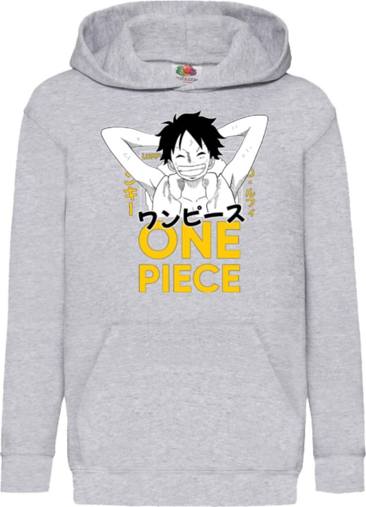 Kinder Kapuzenpullover Japan Anime Manga One Manga Piece Anime Luffy 05 Mad Monkey, 7-8 Jahr - 128 / Schwarz