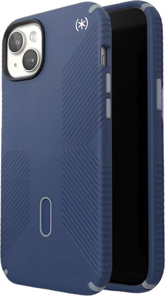 Speck, Presidio2 Grip Click-Lock-Hülle für Apple iPhone 15 Plus/14 Plus, Dunkelblau