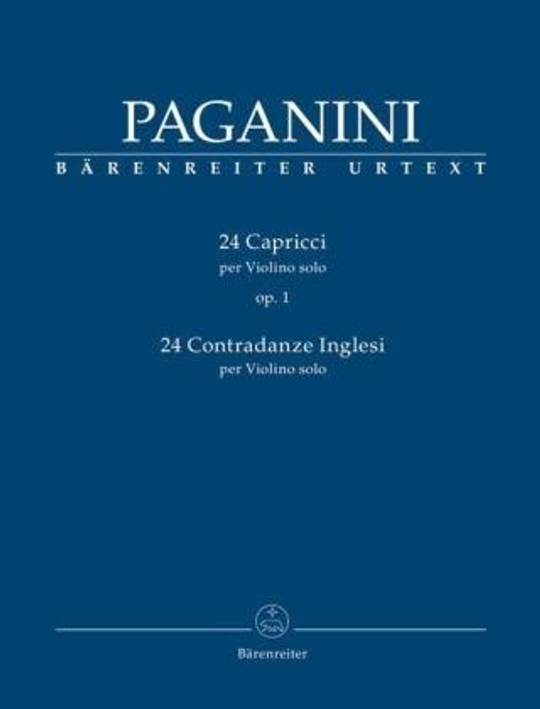 24 Capricci op. 1 per Violino Solo / 24 Contradanze inglesi per Violino Solo (Erstausgabe)