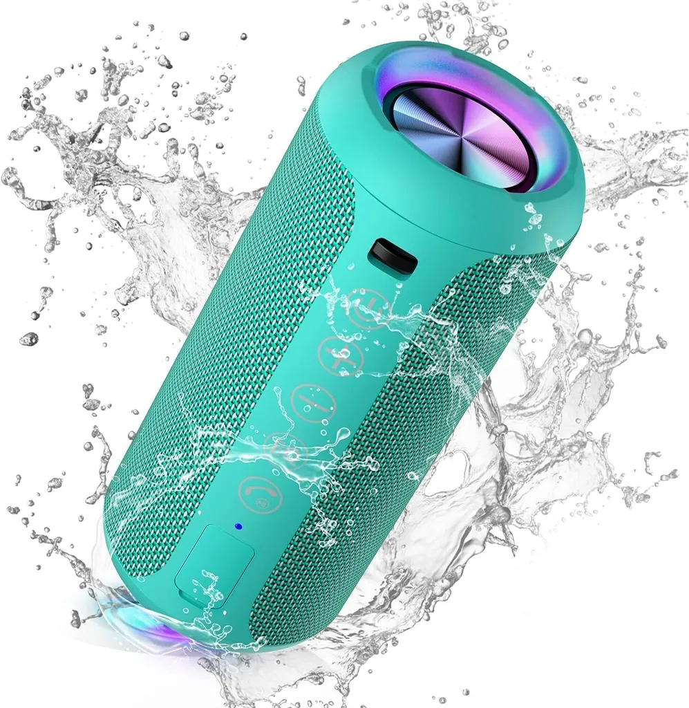 Cassa Bluetooth Ortizan IPX7: Audio 360° e Luci LED | Offerta Shop