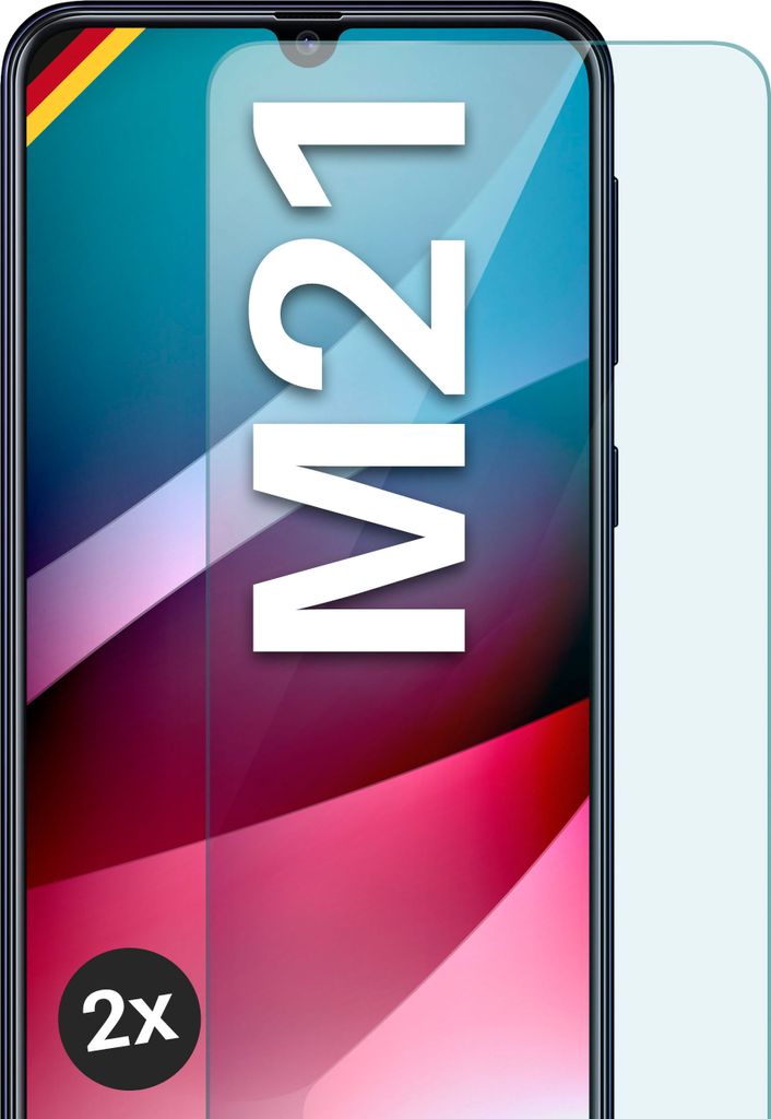 Glas Schutzfolie für Samsung Galaxy M21, Stückzahl:2er Set