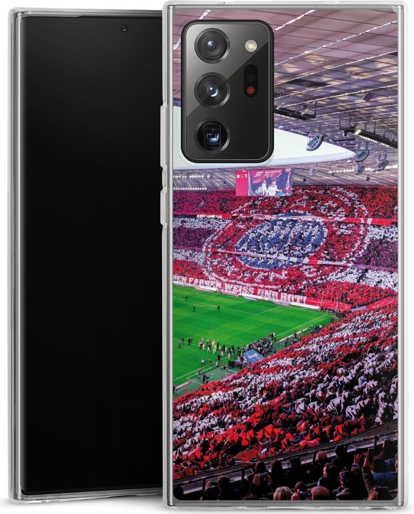 DeinDesign Handyhülle für Samsung Galaxy Note 20 Ultra Silikon Hülle Case Smartphone Schutzhülle FC Bayern München FCB Stadion