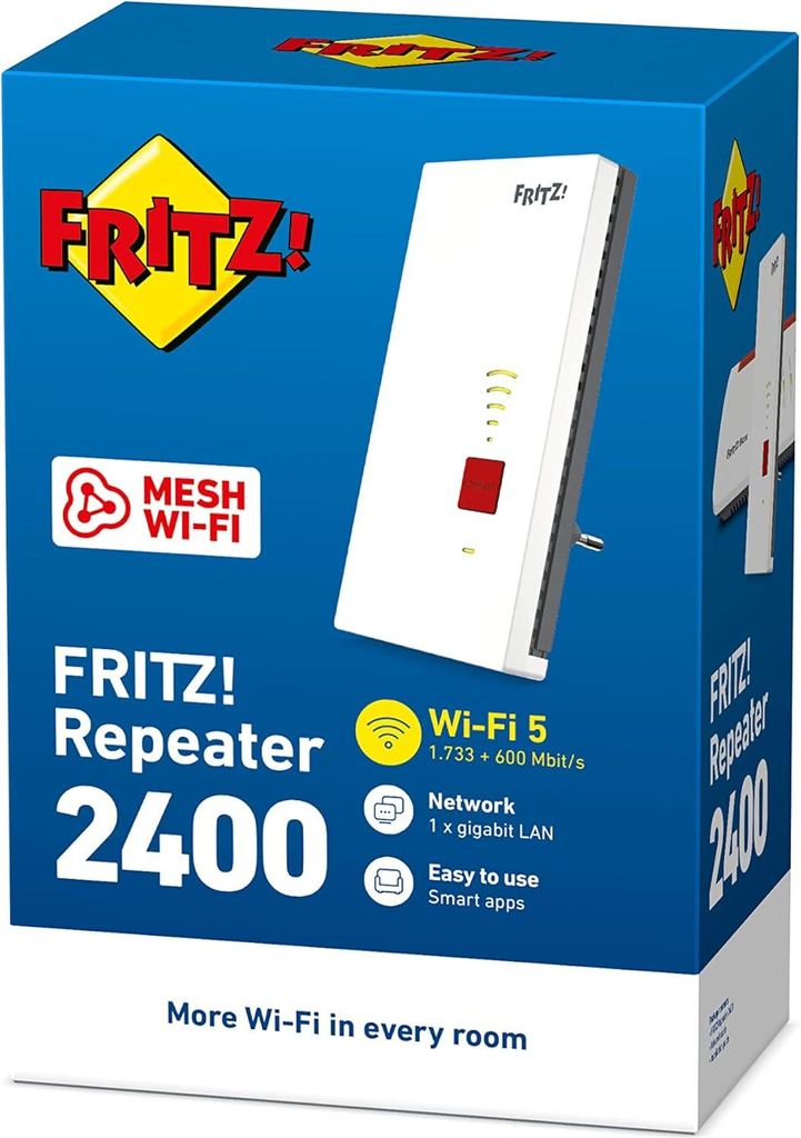 Ripetitore di interfaccia Fritz! Ripetitore 2400 1733 Mbps Immagine del prodotto 