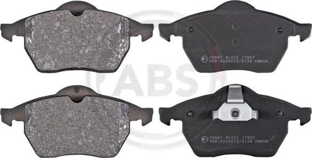 A.B.S. 36897 Bremsbelagsatz, Scheibenbremse OE 90512037 kompatibel mit Vectra