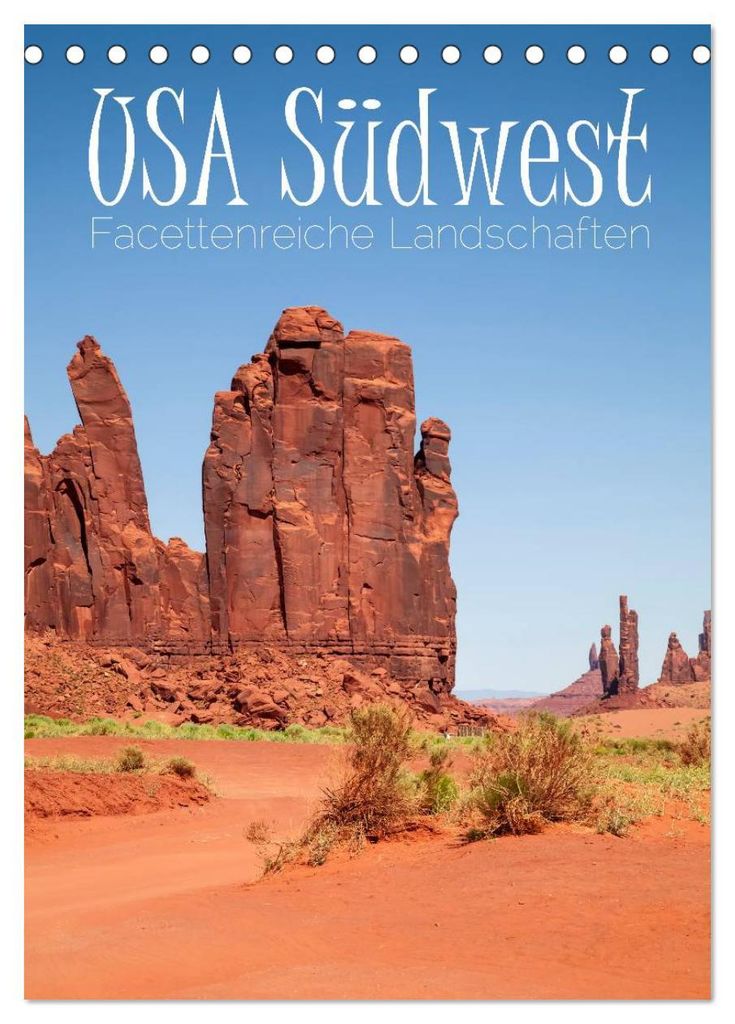 USA Südwest Facettenreiche Landschaften (Tischkalender 2027 DIN A5 hoch), CALVENDO Monatskalender
