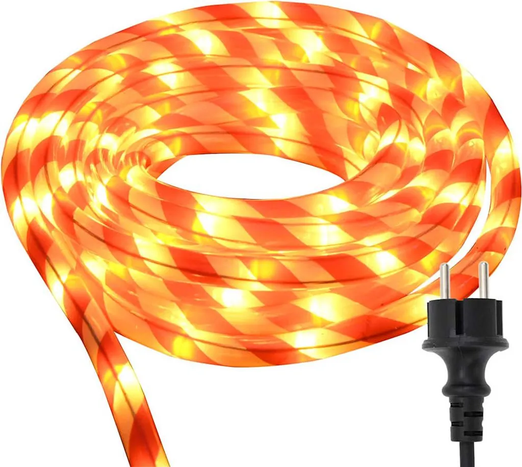 Corda Luminosa vidaXL 120 LED 5m - Luce d'Atmosfera Bianco Caldo PVC